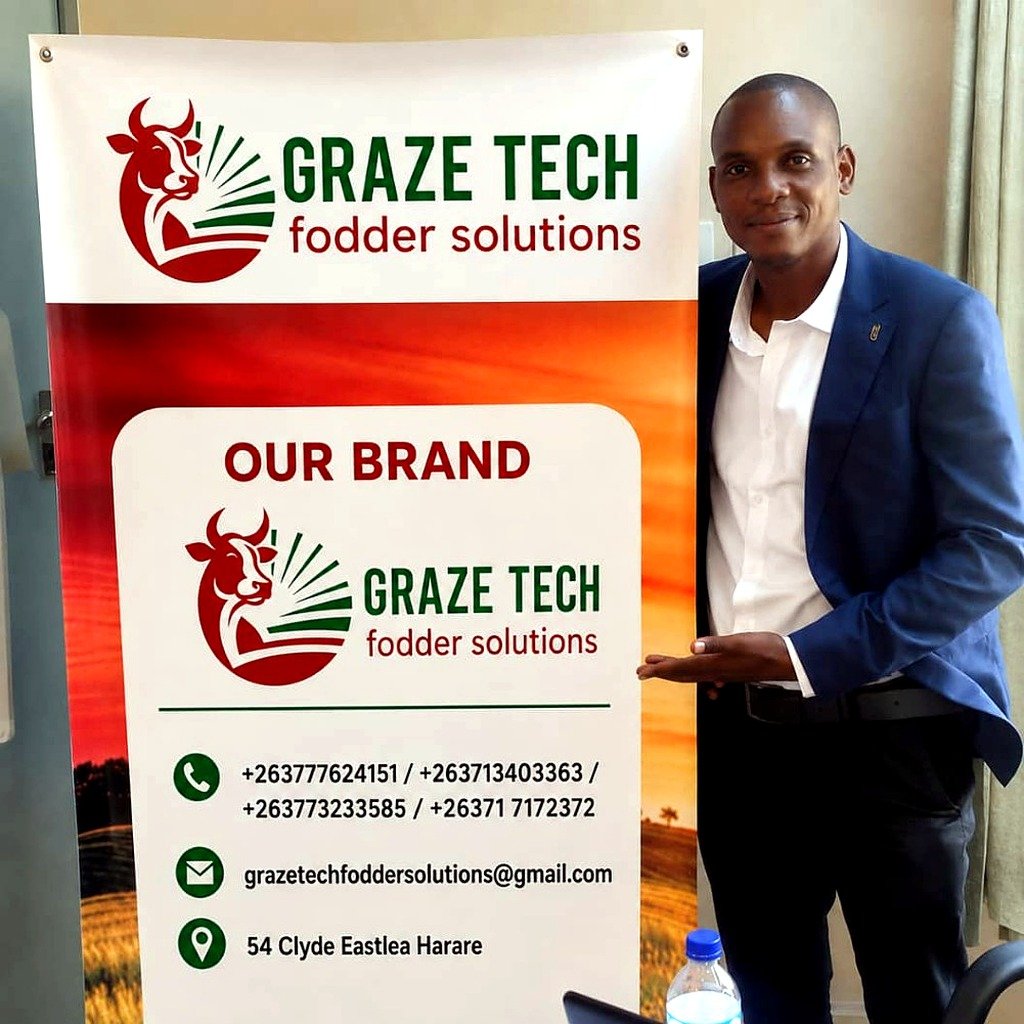 Graze Tech team with brand banner